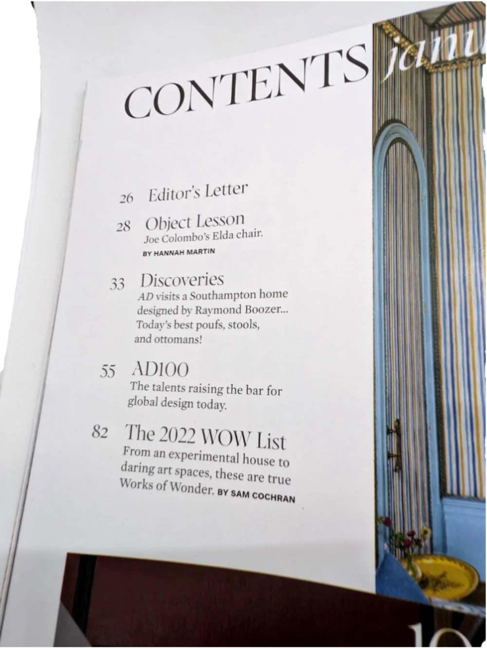 Architectural Digest Magazine January 2022 - AD 100 Issue